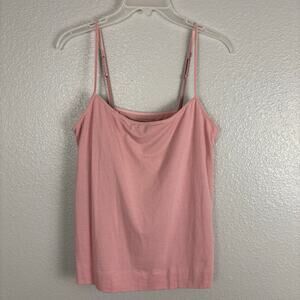 Victorias Secret Size Medium Pink Adjustable Straps Camisole Tank Top Sleeveless